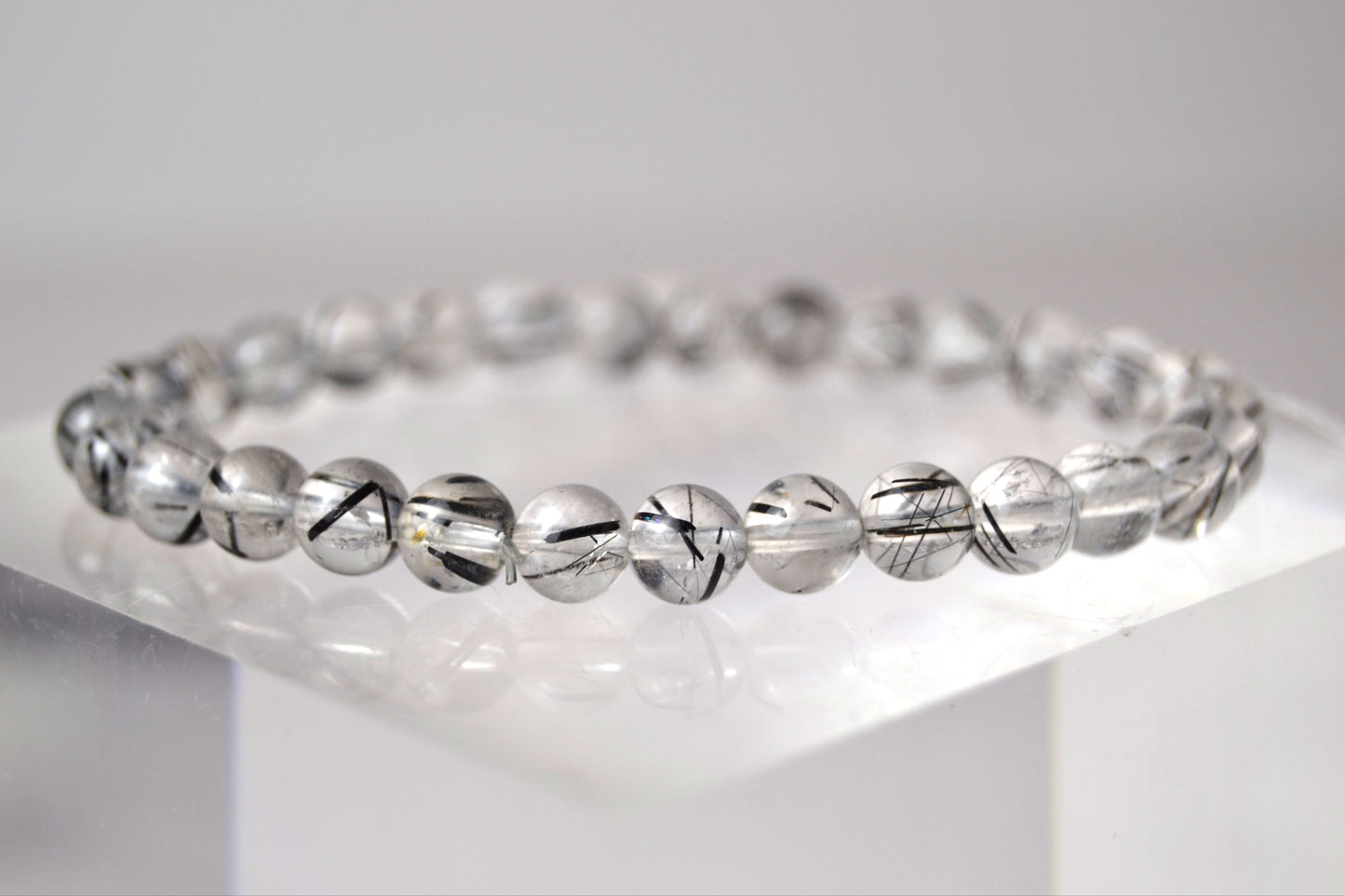 Tourmalinated Quartz Bracelet