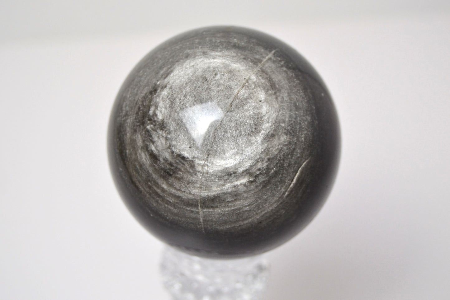 Silver Sheen Obsidian Sphere