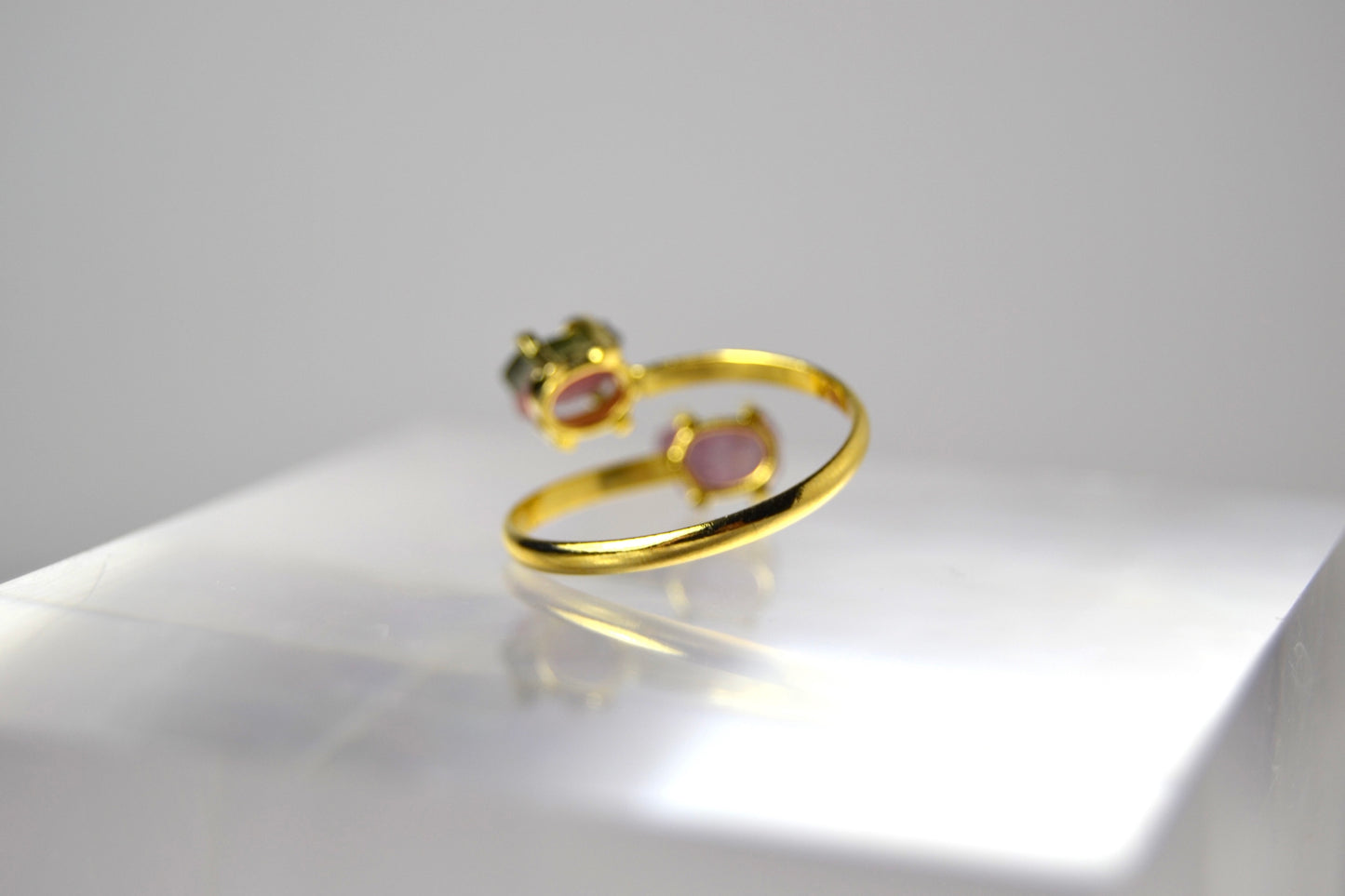 Watermelon Tourmaline Ring