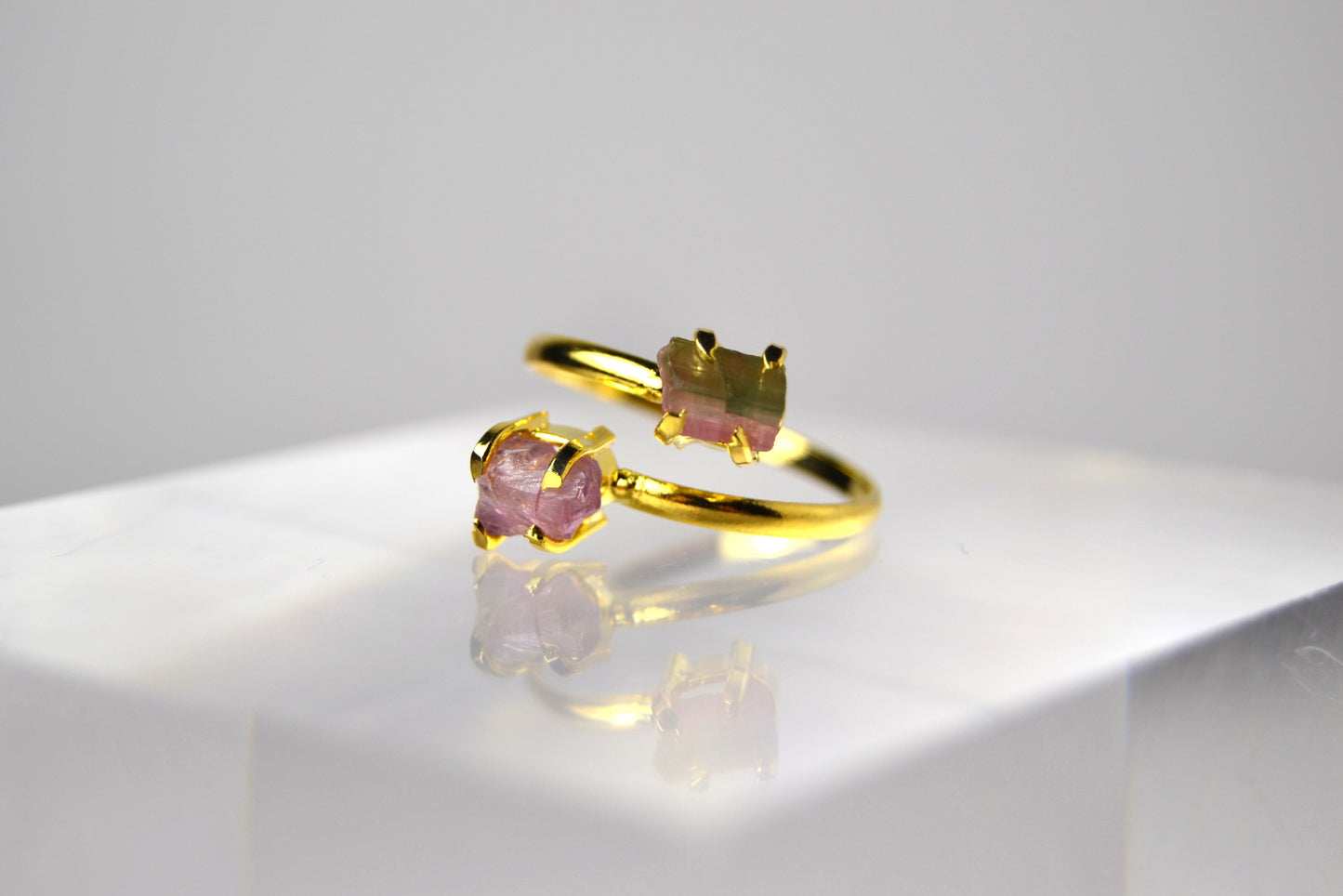 Watermelon Tourmaline Ring