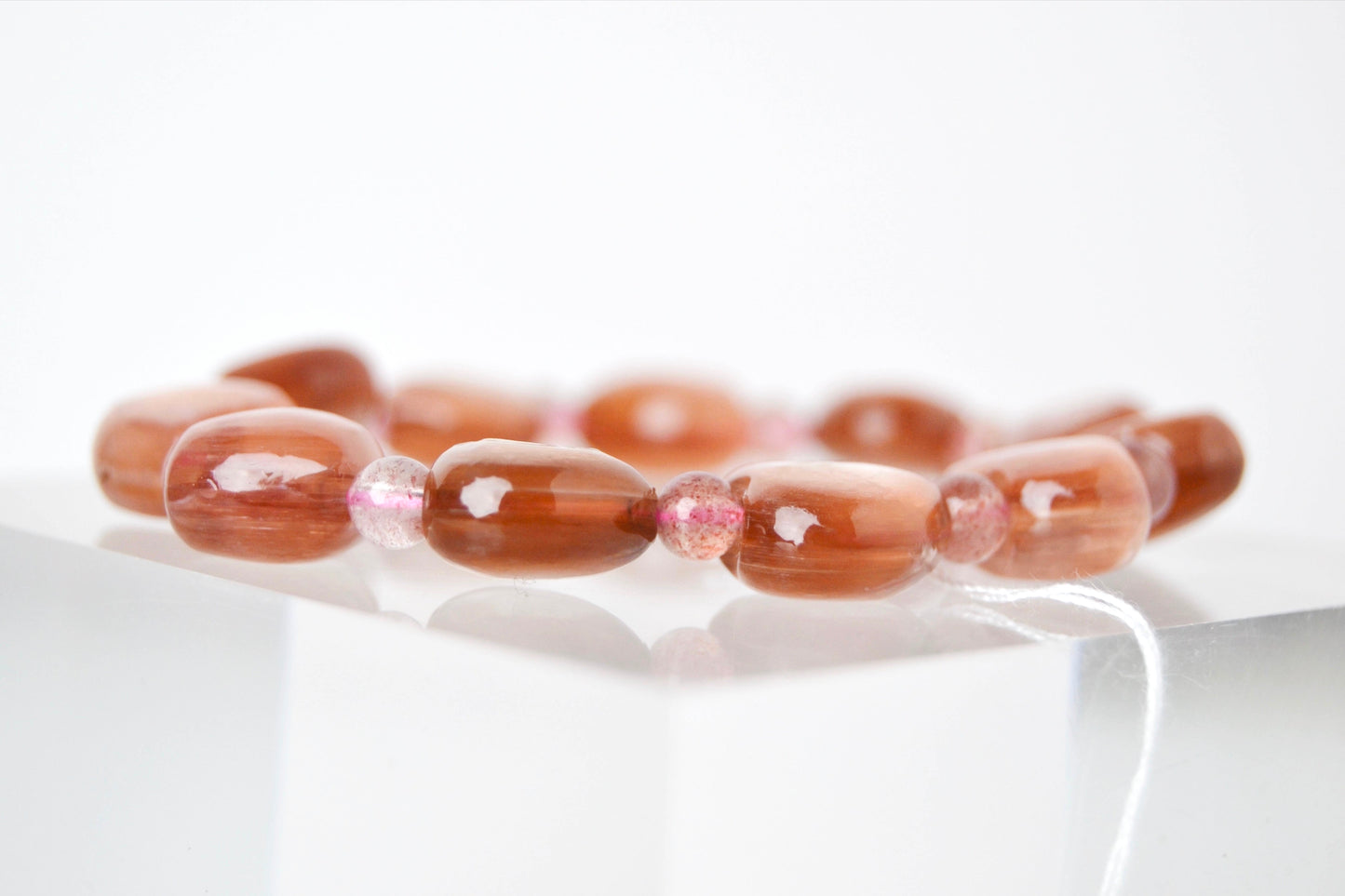 Pink Lepidolite Heart Bracelet