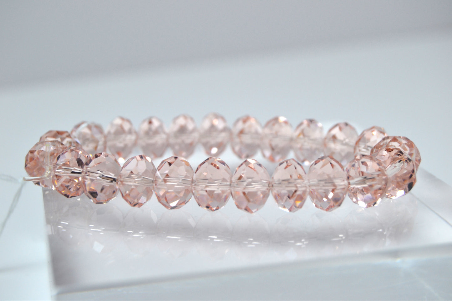 Faceted Pink Topaz Bracelet