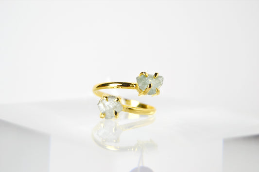 Raw Aquamarine Ring
