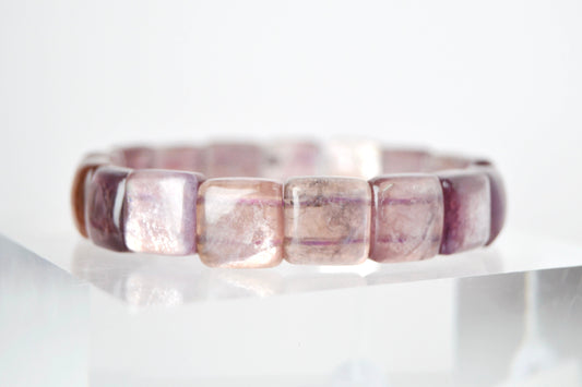 Purple Lepidolite Bangle Bracelet